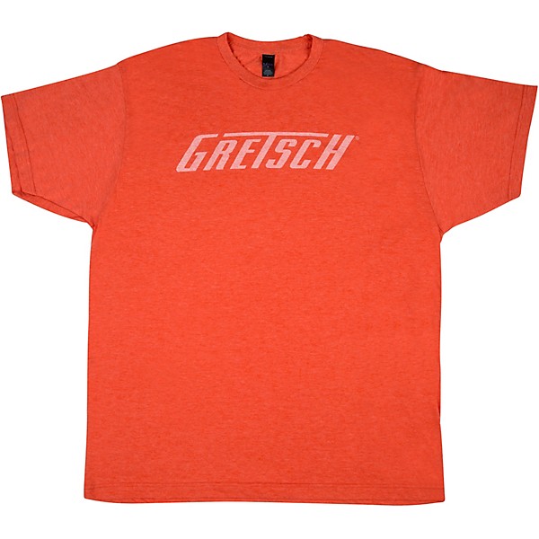 Gretsch Logo Heather Orange T-Shirt Medium