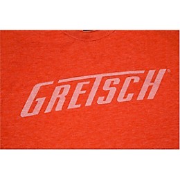 Gretsch Logo Heather Orange T-Shirt Large