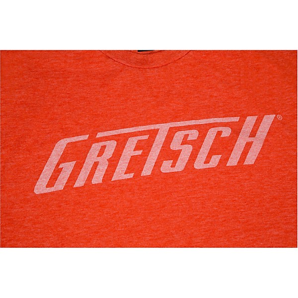 Gretsch Logo Heather Orange T-Shirt Large
