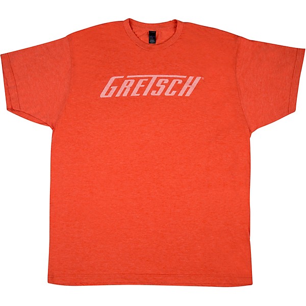 Gretsch Logo Heather Orange T-Shirt X Large