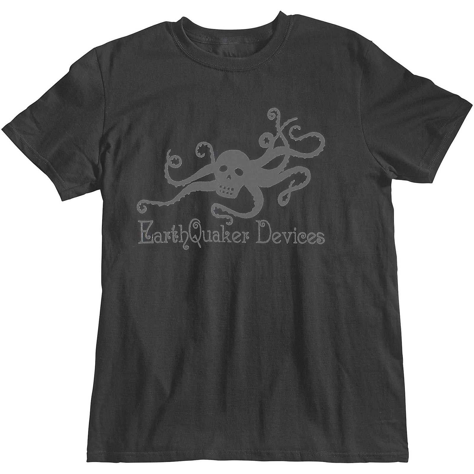 EarthQuaker Devices Octoskull T-Shirt - Asphalt Small | Guitar Center