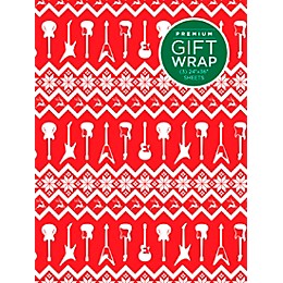 Hal Leonard Red And White Guitar Premium Gift Wrapping Paper