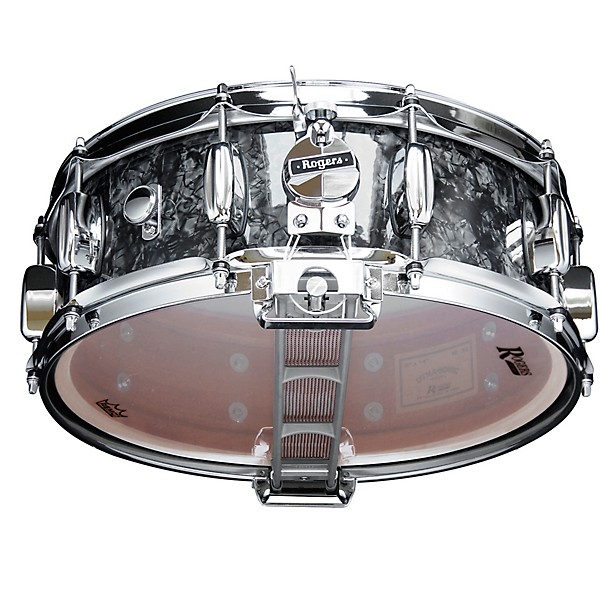 Rogers Dyna-Sonic Snare Drum with Bread & Butter Lugs 14 x 5 in. Black Diamond Pearl