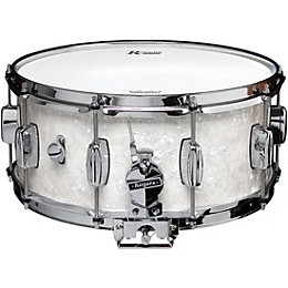 Rogers Dyna-Sonic Snare Drum with Bread & Butter Lugs 14 x 6.5 in. White Marine Pearl