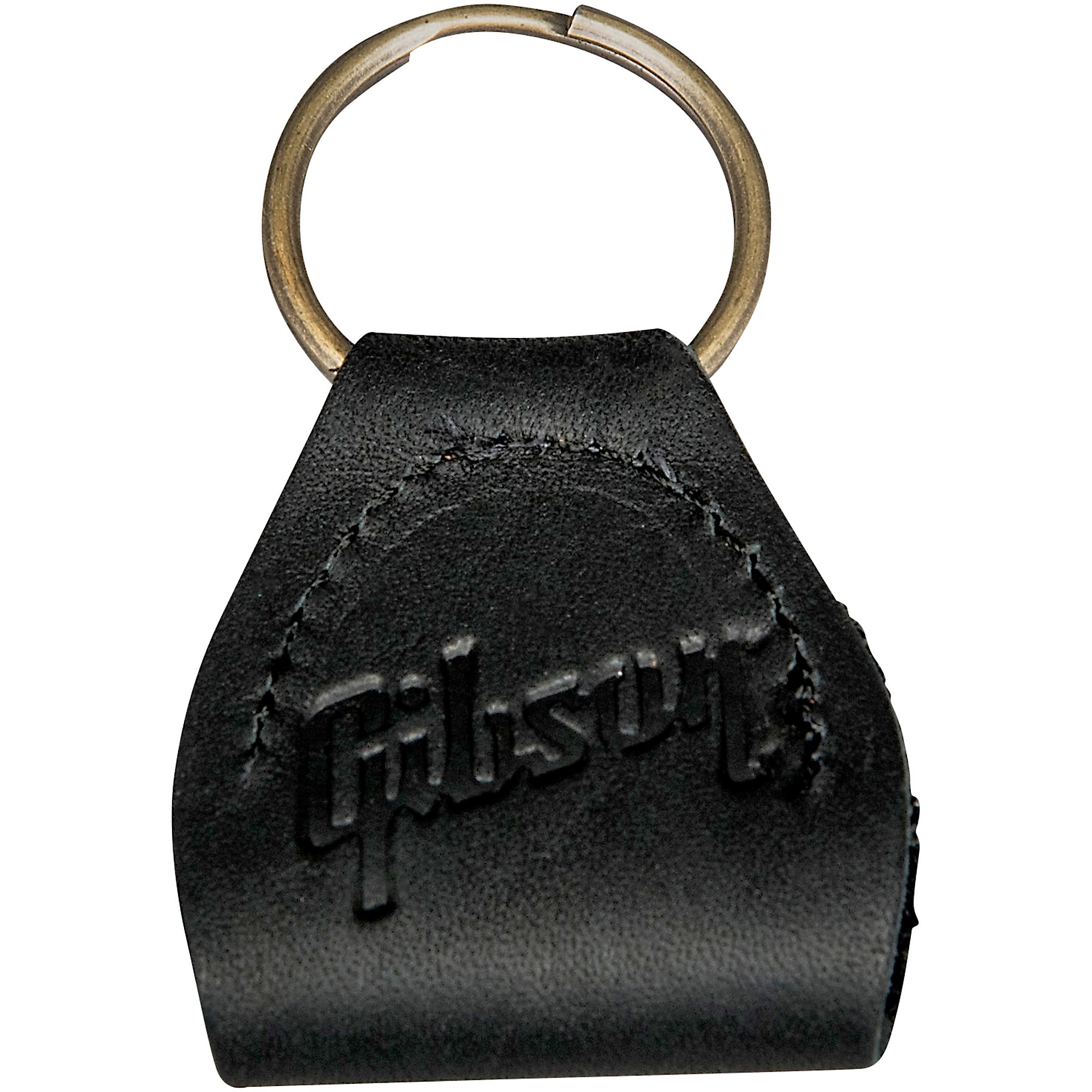 hiyu レザーピックケース Gibson Premium Leather Pickholder Keychain Black | Guitar Center