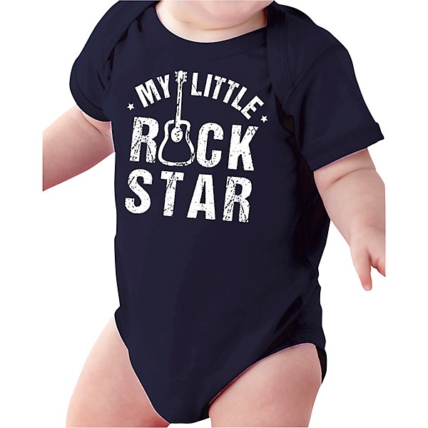 Guitar Center My Little Rockstar Black Baby Onesie 12 Months