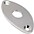 Allparts Football Jackplate by Gotoh Chrome Allparts Football Jackplate by Gotoh Nickel