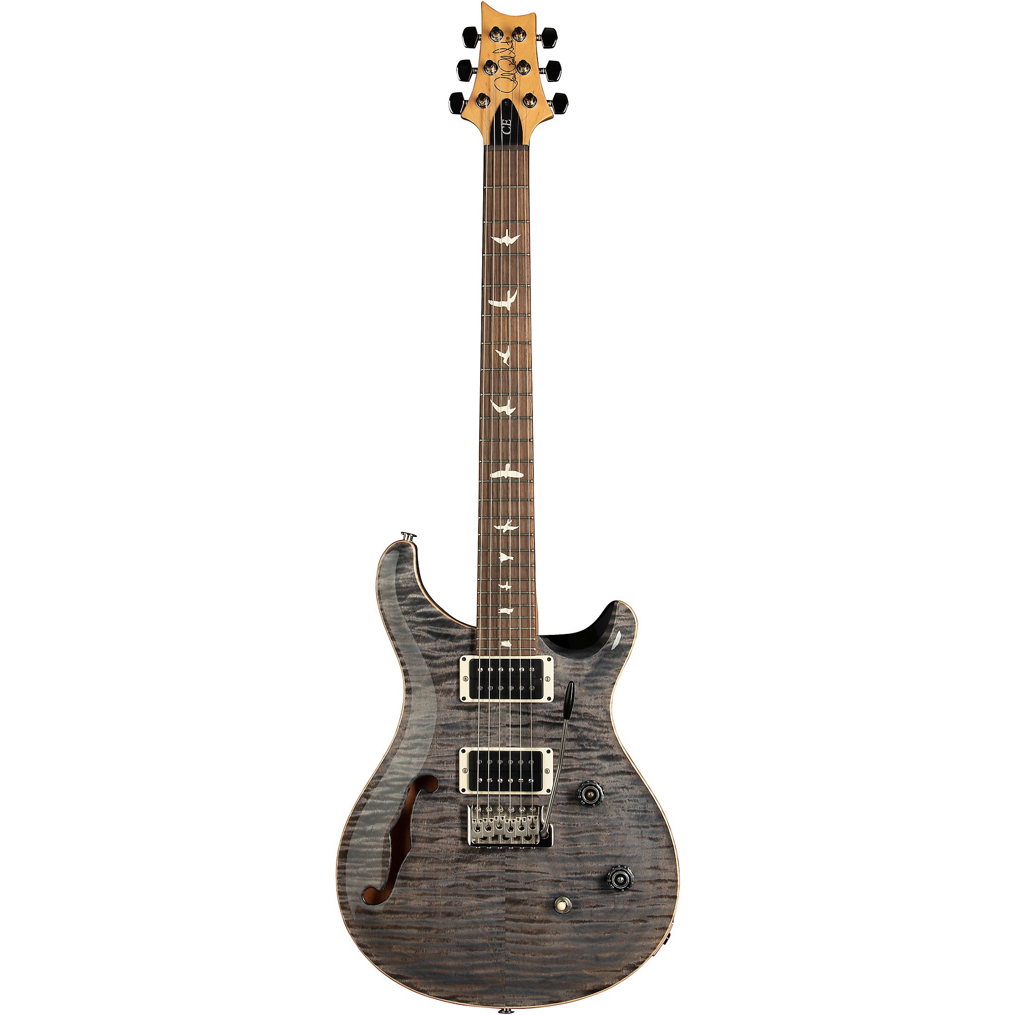 PRS CE 24 Semi-Hollow Electric Guitar Faded Gray Black | Guitar Center