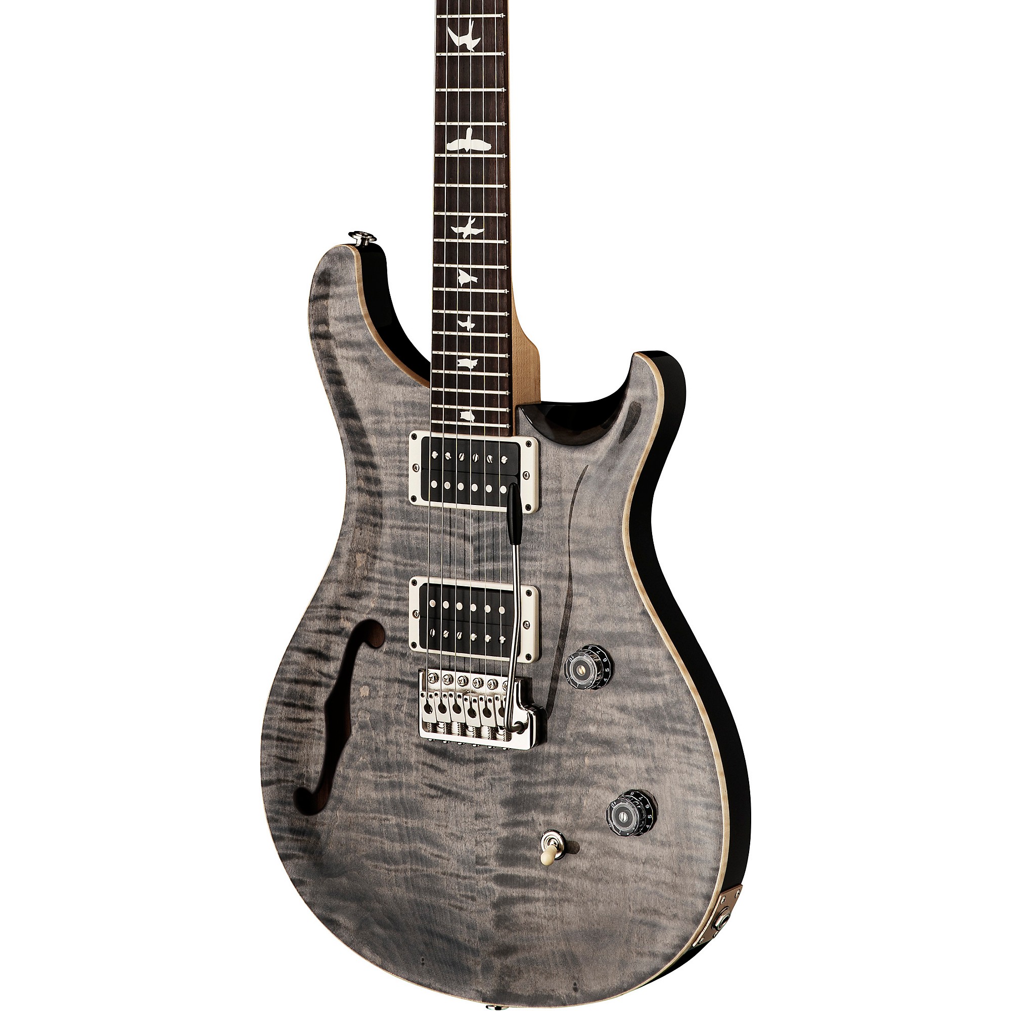 Platinum PRS CE 24 Semi-Hollow Electric Guitar Faded Gray Black 