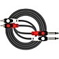Kirlin Lightgear Dual Black Patch Cable 2x 1/4" Mono to 2x RCA 3 ft. thumbnail
