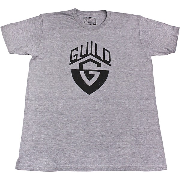 Guild G-Shield Distressed Logo Charcoal Grey T-Shirt XX Large