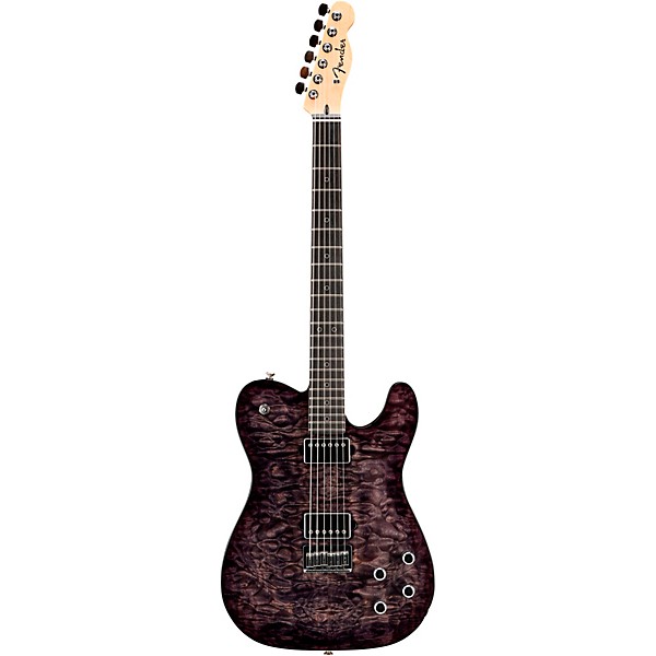 Platinum Fender Custom Shop Black Moon Telecaster HH Electric
