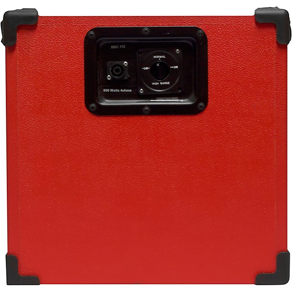 Open Box Boom Bass Cabinets BBC 112 Tank 600W 1x12 Bass Speaker Cabinet Level 1 Red