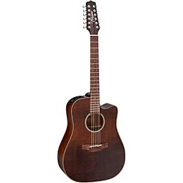 Open Box Takamine Takamine P1DC-12 SM 12-String Dreadnought Acoustic-Electric Guitar Level 1 Medium Brown Stain