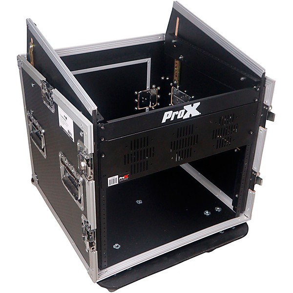 ProX 10U Rack x 10U Top Mixer DJ Combo Flight Case