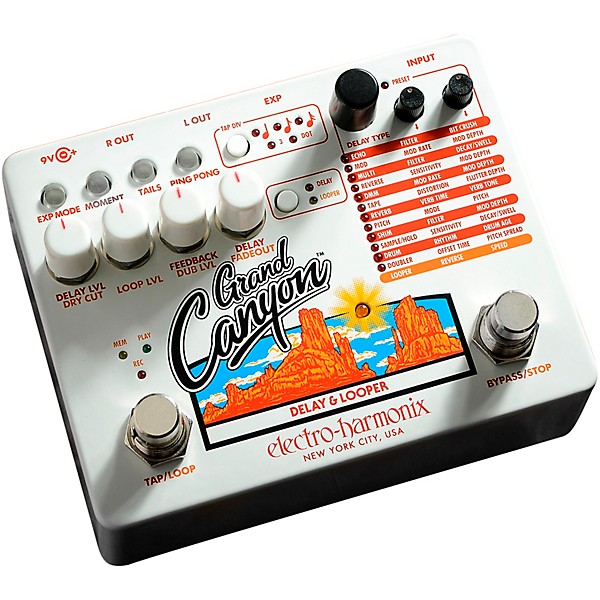 Electro-Harmonix Grand Canyon Delay and Looper Effects Pedal