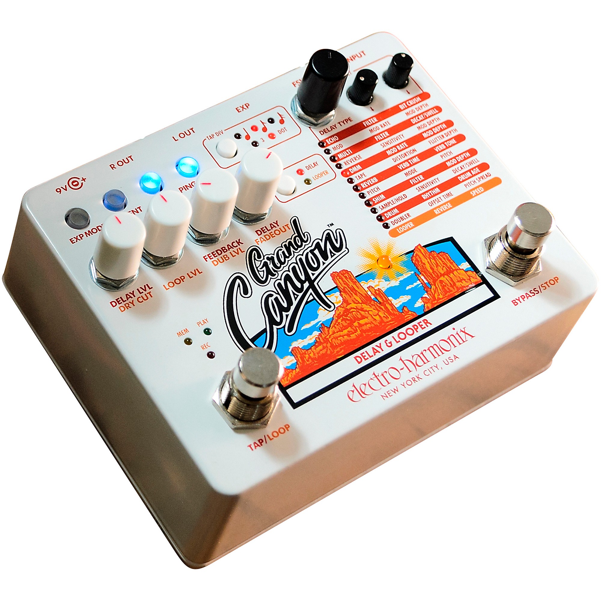 Electro-Harmonix Grand Canyon Delay and Looper Effects Pedal