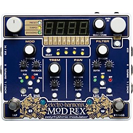 Open Box Electro-Harmonix MOD REX Polyrhythmic Modulator Effects Pedal Level 1