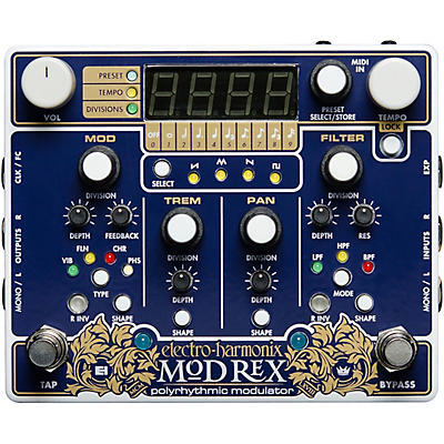 Electro-Harmonix Mod Rex Polyrhythmic Modulator Effects Pedal for sale