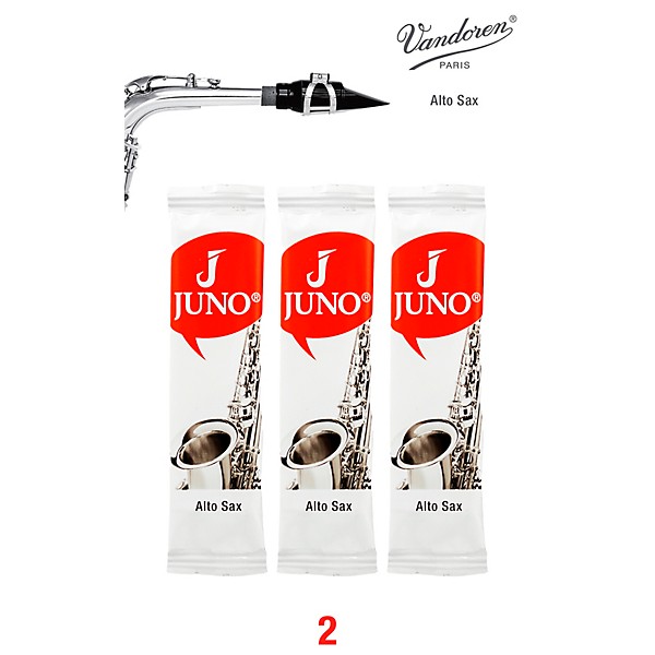 Vandoren JUNO Alto Sax, 3 Reed Card 2