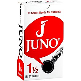 Vandoren JUNO Bb Clarinet, Box of 10 Reeds 2.5 Vandoren JUNO Bb Clarinet, Box of 10 Reeds 1.5