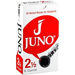 Vandoren JUNO Bb Clarinet, Box of 10 Reeds 2.5 Vandoren JUNO Bb Clarinet, Box of 10 Reeds 2.5