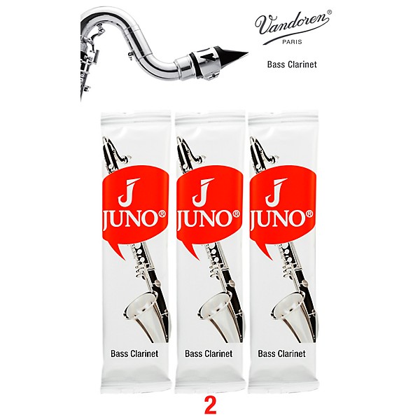 Vandoren JUNO Bass Clarinet, 3 Reed Card 2