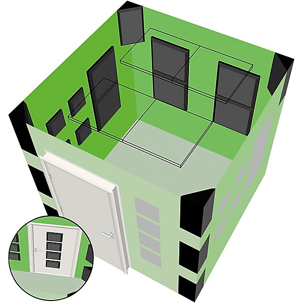 Ultimate Acoustics Bass Trap - 12x12x24 Bevel (8 Pack)