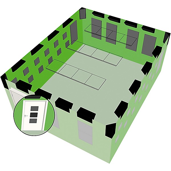 Ultimate Acoustics Bass Trap - 12x12x24 Bevel (8 Pack)