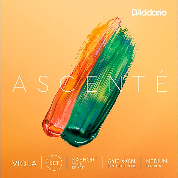 D'Addario Ascente Viola String Set, Medium Tension 12 to 13 in., Medium