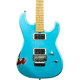 Friedman Cali Aged Electric Guitar Double Burst Metallic Blue over 3 Tone Burst