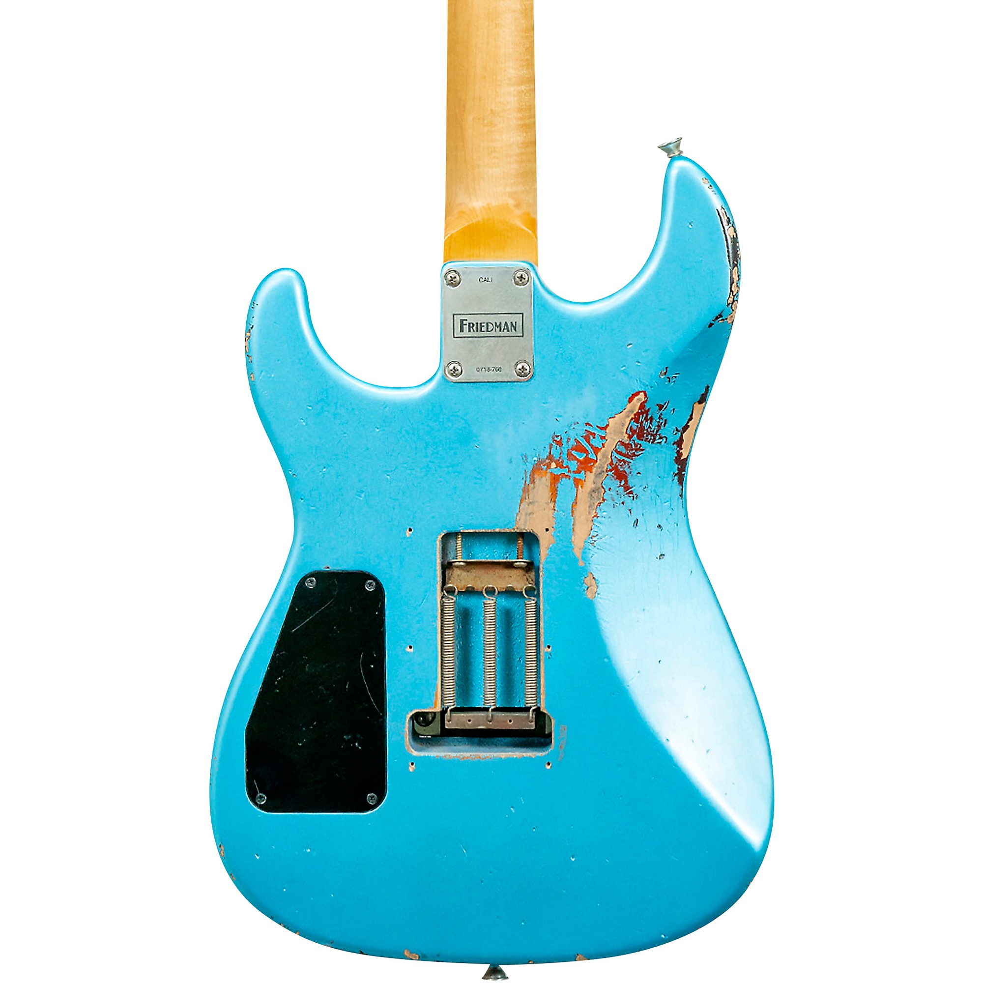 Friedman Cali Aged Electric Guitar Double Burst Metallic Blue over