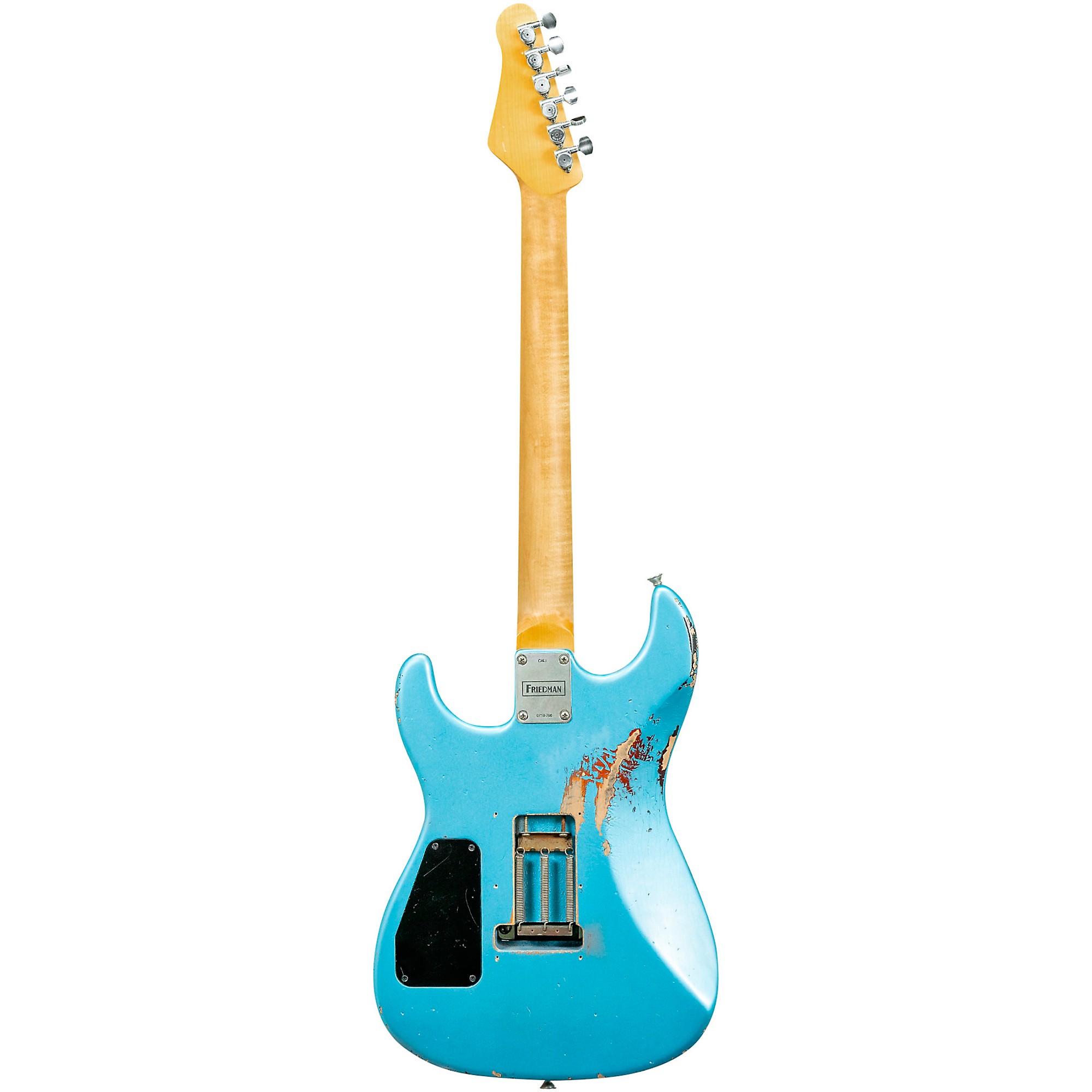 Friedman Cali Aged Electric Guitar Double Burst Metallic Blue over