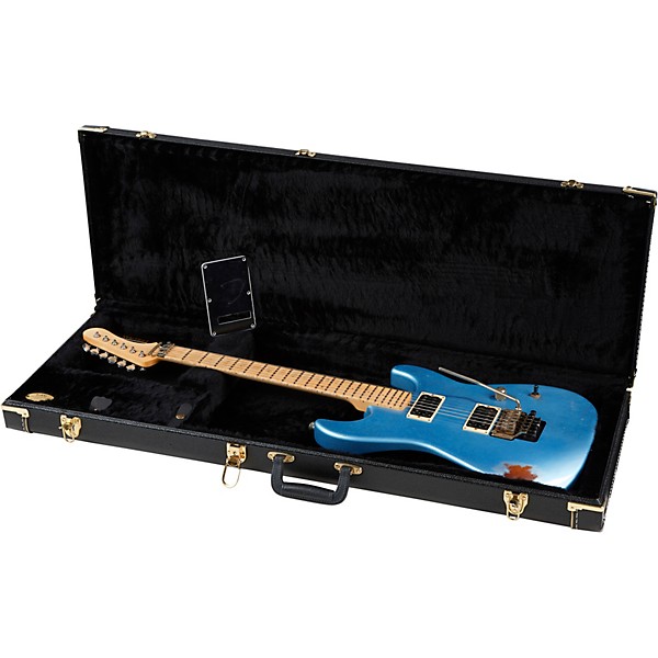 Friedman Cali Aged Electric Guitar Double Burst Metallic Blue over 3 Tone Burst