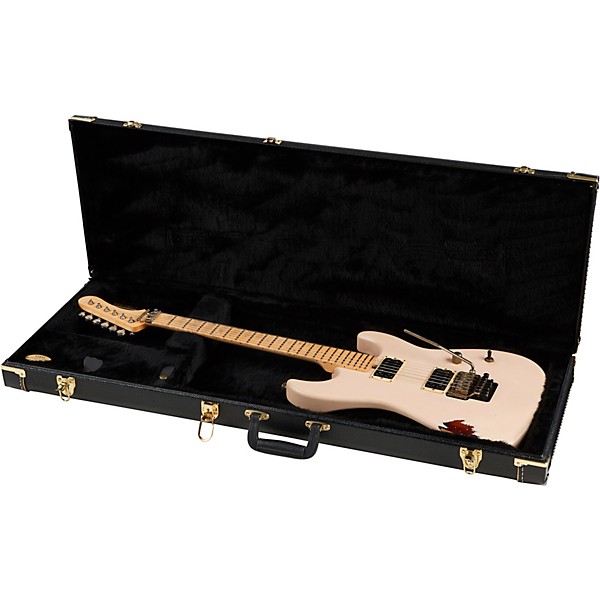 Friedman Cali Aged Electric Guitar Double Burst Shell Pink over 3 Tone Burst