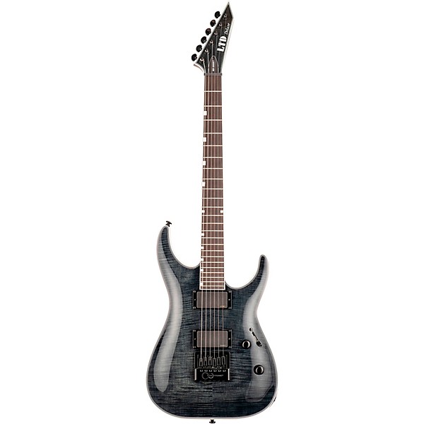 Open Box ESP LTD MH-1000 Evertune Electric Guitar Level 2 Transparent Black 194744619373