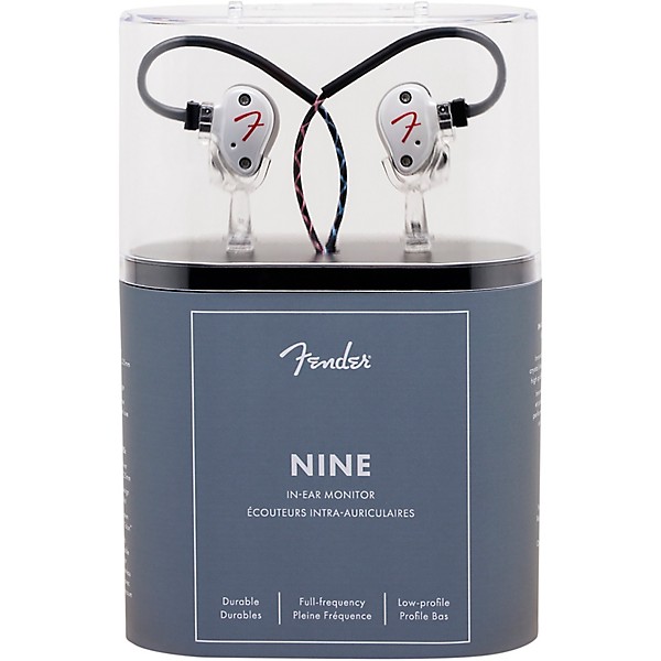 Open Box Fender NINE In-Ear Monitors Olympic White Pearl | Guitar
