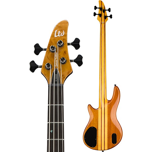 Open Box ESP LTD H-1004SE Electric Bass Level 2 Gloss Natural 190839657770