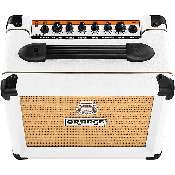Orange Amplifiers Crush 12 12W 1x6 Guitar Combo Amp White | Guitar