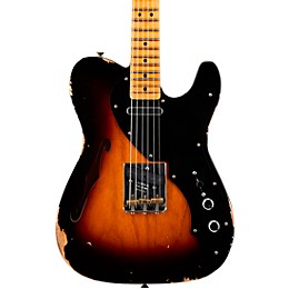 Fender Custom Shop Thinline Loaded Relic Nocaster Electric Guitar Wide Fade 2-Color Sunburst