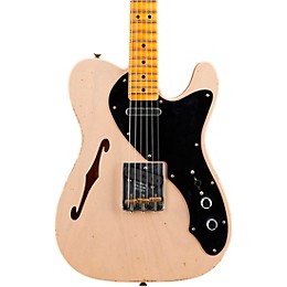 Fender Custom Shop Thinline Loaded Relic Nocaster Electric Guitar Aged Dirty White Blonde