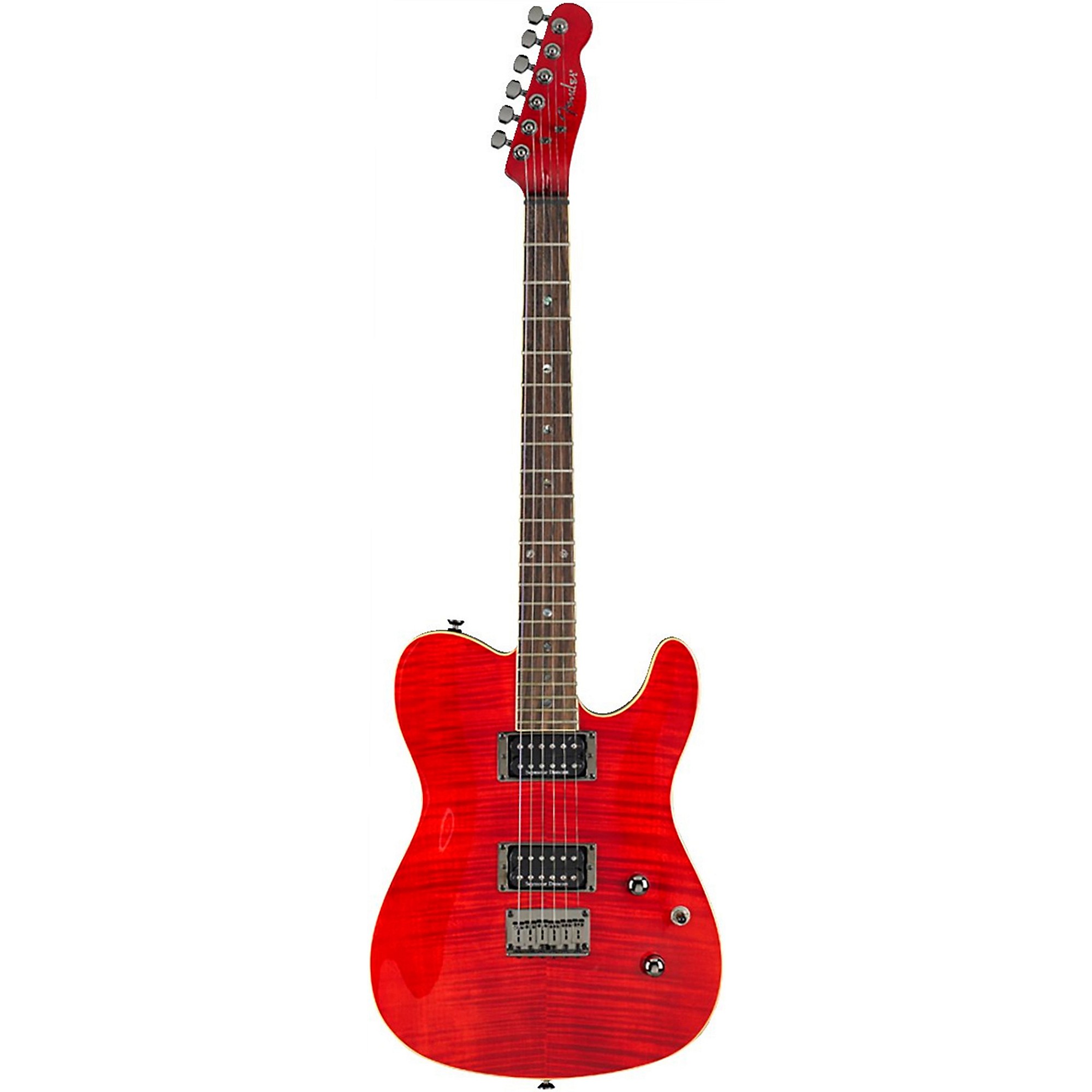 Fender Special-Edition Custom Telecaster FMT HH Electric Guitar Transparent  Crimson