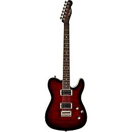 Fender Special-Edition Custom Telecaster FMT HH Electric Guitar Black Cherry Burst