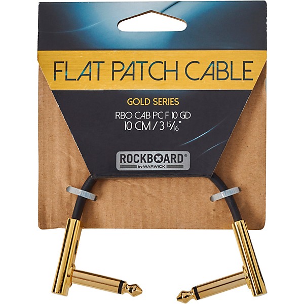 Clearance RockBoard Flat Patch Cable Gold 3.94 inches