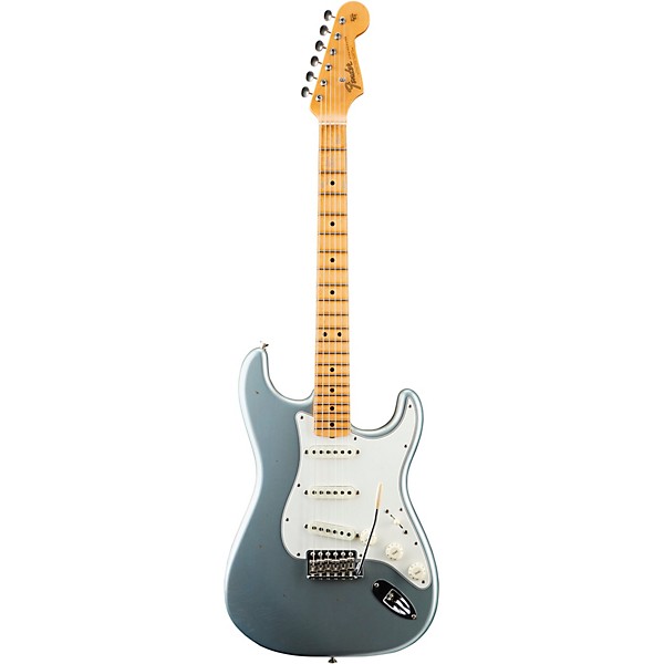 Fender Custom Shop '65 Journeyman Stratocaster Closet Classic Maple Fingerboard Electric Guitar Faded Aged Blue Ice Metallic