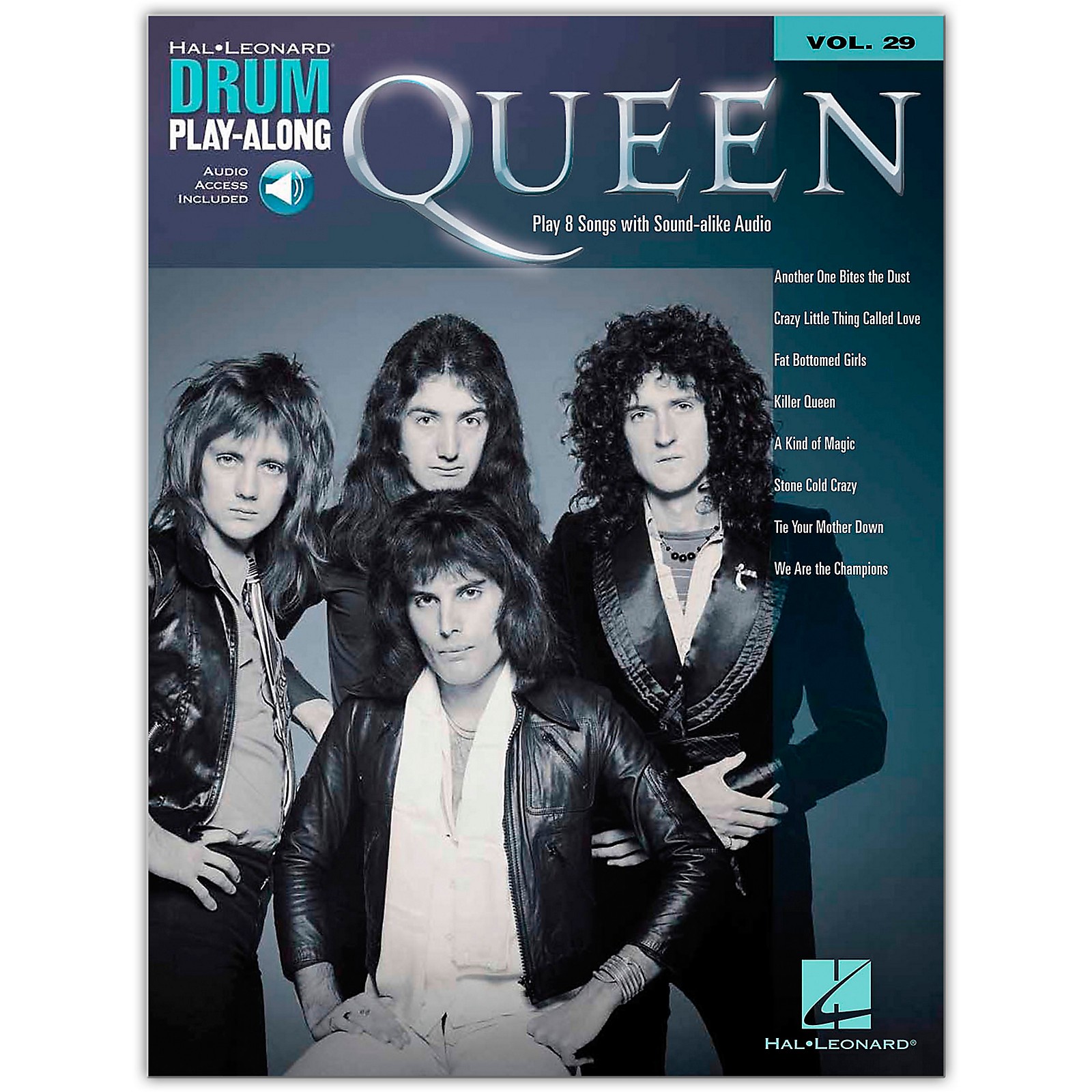 Hal Leonard Queen Drum Play-Along Volume 29 Songbook Book/Audio Online ...