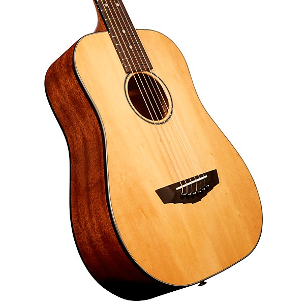 Open Box D'Angelico Premier Series Utica Mini Acoustic Guitar With Spruce Top Level 2 Natural 194744184949