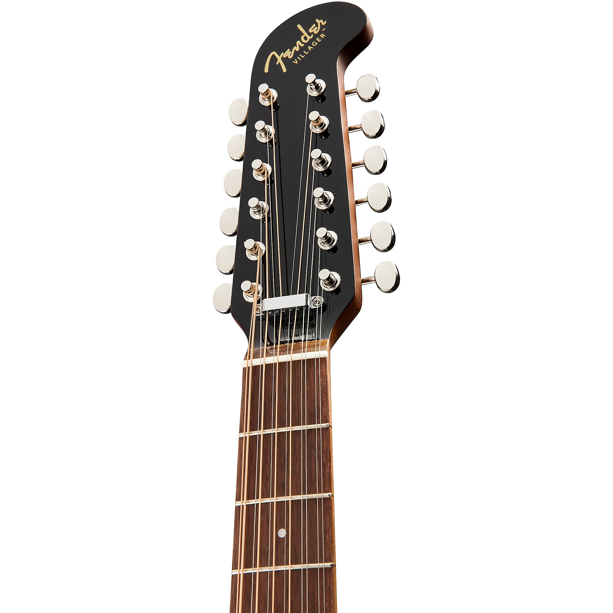 Fender Villager 12-String V3 Acoustic-Electric Guitar Jetty Black