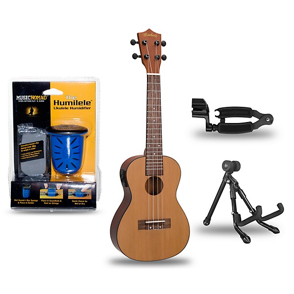 Mitchell MU50SE Acoustic-Electric Concert Ukulele Deluxe Package