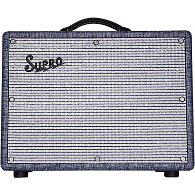 Supro 1970Rk Keeley Custom 25W Tube Guitar Combo Amplifier Blue for sale